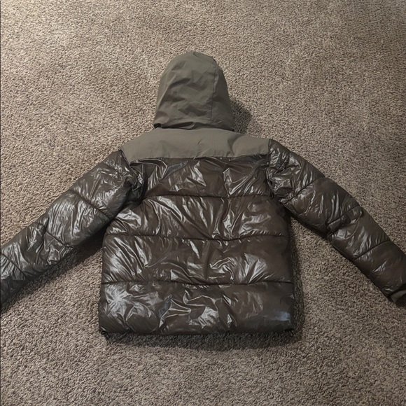 Zara Men's Khaki Contrast Puffer Jacket Size S - Picture 12 of 14